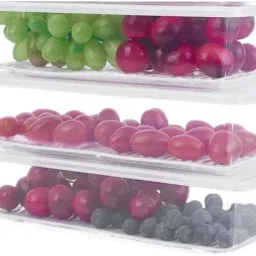 Plastic Kitchen storage container storage box Grocery container Plastic Fridge Container Storage Basket-22