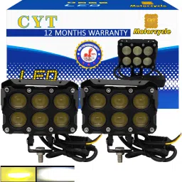 Yellow/White 120W 6 LED Fog Light Fog Lamp Car, Motorbike, Truck, Van LED (12 V, 120 W)-image-57