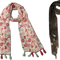 Printed Chiffon Women Multicolor Scarf, Stole, Fancy Scarf-14