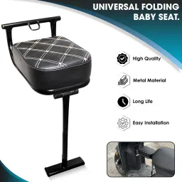 Universal Folding Baby Seat Compatible for All Scooty Single Bike Single Bike Seat Cover For TVS, Hero, Suzuki, Honda, Universal For Bike Activa 125, Activa 3G, Activa 4G, Activa 5G, Activa 6G, Access 125, Jupiter, Fascino, Deo-image-10
