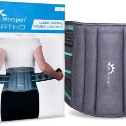 Ortho Lumbo Sacral Double Lock Belt LS03Flexi Back Splints Double Pull Mechanism Back / Lumbar Support-image-82