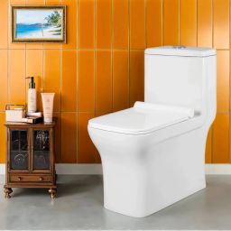 One Piece Western Toilet-Dual Flush with ComfortClean Technology /one piece toilet seat/one piece commode/Commode With Seat-S Trap Outlet Western Commode-image-75