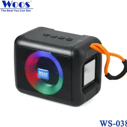 WOOS 3D Sound 038 Bluetooth Speaker with Light Super Bass 10 W Bluetooth Speaker-image-9