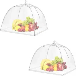 Nylon Infants Washable 2pcs Pop-Up Food Mesh Tents, Pop-Up Mesh Food Covers Tent Umbrella Mosquito Net-17