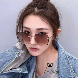 the magnifique Gradient, Polarized, UV Protection Retro Square Sunglasses (Free Size) image 4