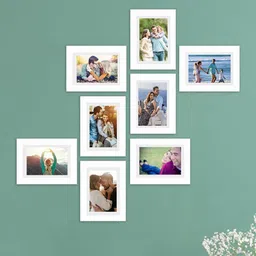 Art Street Set Of 8 White Photo Frame-21