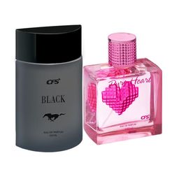 CFS Black & Pure Heart Pink Set Of 2 Long Lasting Eau De Parfum - 100ml Each-27