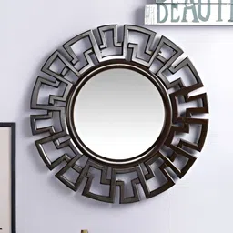 VAS collection home Black Wooden Mirror Frame-image-41