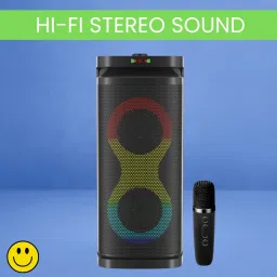 Clairbell A1 (PORTABLE BLUETOOTH PARTY SPEAKER) Wireless Karaoke Mic & Deep Bass SoundJ412 40 W Bluetooth Party Speaker-picture-30