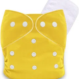 Washable And Re-usable Cloth Diapers,Adjustable Size (Yellow) With 1 White Insert-picture-16