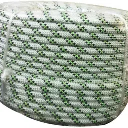 Nylon Kernmantle Static Rope 10.5mm (200 mtr.)with Breaking Strength 23kN White-1