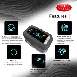 EASYCARE LED display Fingertip Pulse Oximeter/ Blood Oxygen Saturation Monitor Fingertip Pulse Oximeter image 2