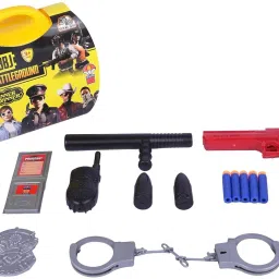 Pubg kit a Police Role Play Toy Suitcase Set with 11 Piece for Kids-image-16
