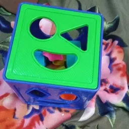 Shape Sorting Cube With 18 Shape And Different Color-CUBE BLUE-89-image-57