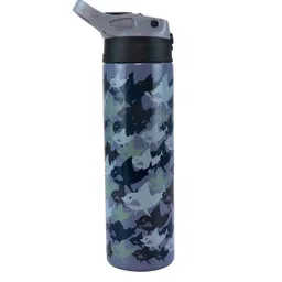 Smily Kiddos Grey Shark Printed Insulated Water Bottle 600 ml-image-41