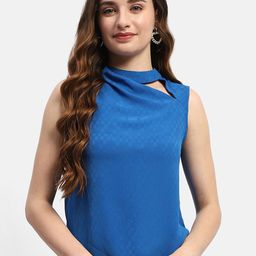 Madame Checked High Neck Top-image-32