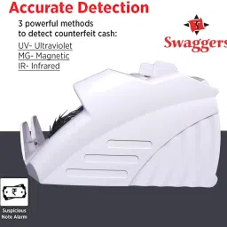 SWAGGERS Reliable Money Counting Machine with MG,UV,IR Fake Note Detection- LED Display Note Counting Machine image 4