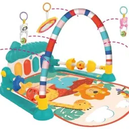 BABY KICK AND PLAY PIANO FITNESS RACK WITH PLAYING TOYS WITH DIGITAL PRINT-6