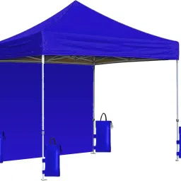 Portable Foldable Gazebo Tent Display-6.5X6.5 ft Black Fabric Gazebo Tent - For 5 person-image-88