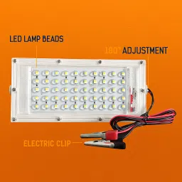 12V 50W LED Brick IP65 Waterproof DC with Crocodile Clip Flood Light Outdoor Lamp-picture-33