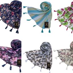 Printed Chiffon Women Multicolor Fancy Scarf, Scarf, Stole-image-70