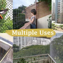 amur Anti Bird Net / Garden Net 8 x 20 Feet 160 SQ FT HDPE Nylon Balcony Net Hiking Net image 4