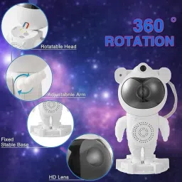 Creative Terry Astronaut Star Lamp Galaxy Projector with Timer and Remote Control Table Lamp image 3