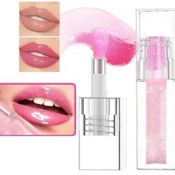 Plumping Glimmer Hydrating Glow Lipstick,Long Lasting Lip Glow Oil-image-17