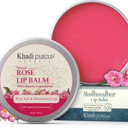 Khadi PureusHerbals Madhuadhar Rose Lip Balm for Rosy Soft Moisturized Pink Lips Rose-image-46