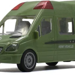 friction powered army/military truck toy for kids (green color)-image-7