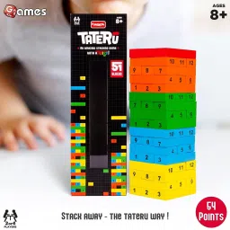 funskool TATERU, Hardwood Blocks, Stacking Tower, Strategy Game image 3