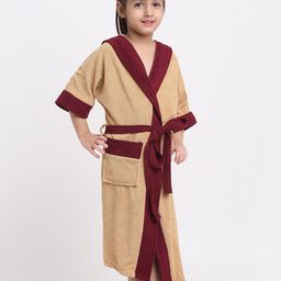 Creeva Solid Hooded Bath Robe-59