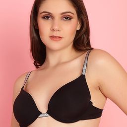 PrettyCat Half Coverage Lightly Padded Plunge Bra- All Day Comfort-picture-34