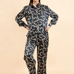 Sweet Dreams Black Printed Night suit-image-31