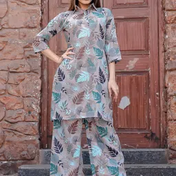 ODETTE Floral Printed Tunic With Palazzos Co-Ords-picture-47