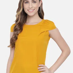ALL WAYS YOU Puff Sleeves Crepe Top-image-18