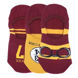 Balenzia Women Pack of 3 Harry Potter Patterned Cotton Shoe-Liners-37