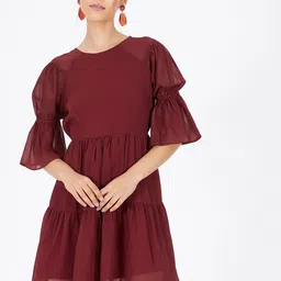 Kibo Layered Georgette Dress-image-21