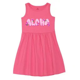 Wear Your Mind Girls Printed Fit and Flare Dress-image-89