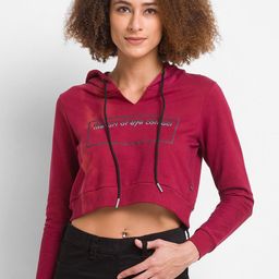 SPYKAR Women Pink Printed Hooded Sweatshirt-image-98