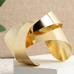 SOHI Women Gold-Plated Cuff Bracelet-image-19