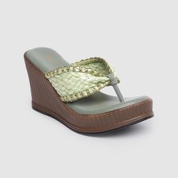 Inc 5 Women Braids Textured Wedge Sandals With Western Embellishment-21