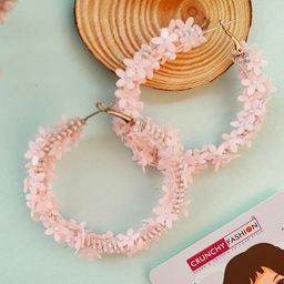 Crunchy Fashion Circular Hoop Earrings-image-10