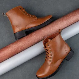 The Roadster Lifestyle Co. Women Tan Coloured High-Top Regular Boots-image-47