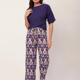 Moomaya Top With Pyjamas Night Suit-image-77