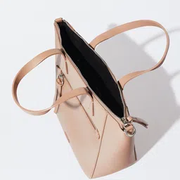 PARFOIS Textured Structured Handheld Bag with Rope Handle image 3