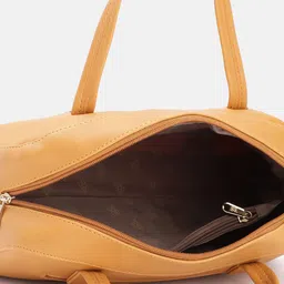 Baggit Solid Structured Handheld Bag with Minimal Striped Detail image 5