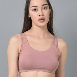 Dollar Missy Pack of 2 Wire-Free Moulded Sports Bra DSP-3002-R3-ORS-PO2-34