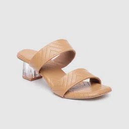 Inc 5 Women Chevron Perforations Textured Block Sandals-99