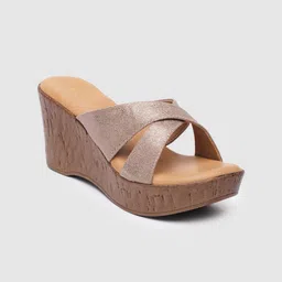 Inc 5 Women Metallic Abstract Print Wedge Sandals-55